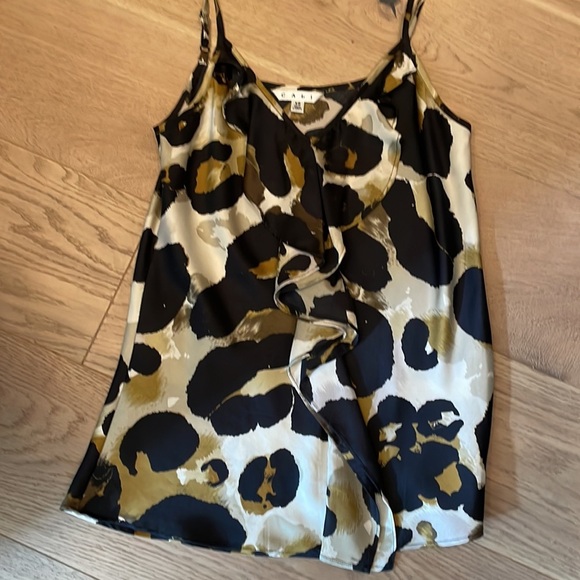 Cabi animal print ruffle camisole top - Picture 7 of 7